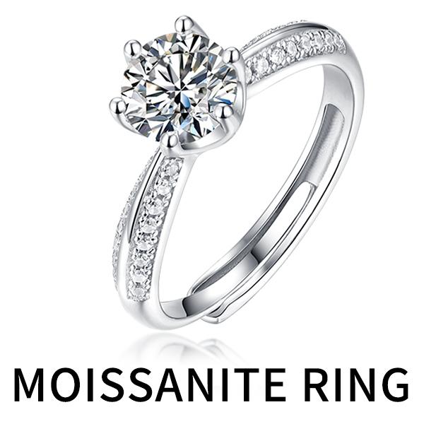 リング 指輪 レディース 0.5ct モアサナイト ホワイトデー プレゼント 
