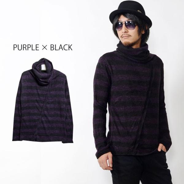 ニット メンズ タートルネックボーダーモヘア風ニット カットソー ハイネック 長袖ｔシャツ 長袖カットソー ロンティー ボーダーニット ニットソー Buyee Buyee Japanese Proxy Service Buy From Japan Bot Online