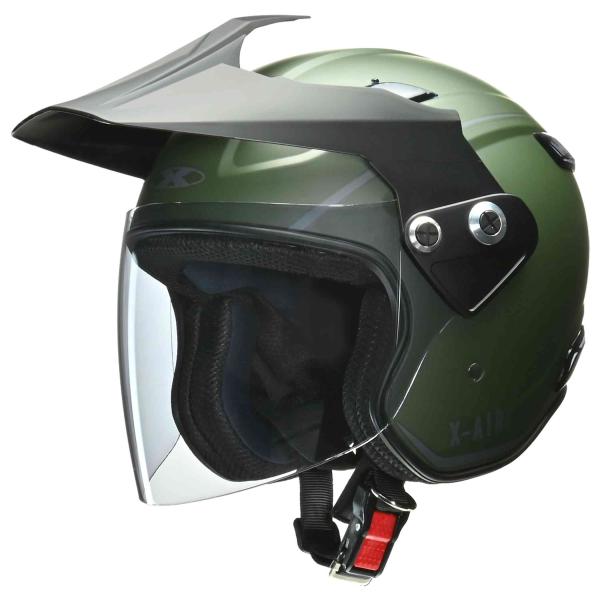 送料無料(沖縄＆離島は除く) リード工業(LEAD) X-AIR RAZZO-V(ラッツォ　ファイブ)　マットグリーン　LL(61〜62cm未満)