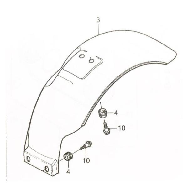 モンキー純正フェンダー　30周年限定　AB27 bike-parts-center_30-86-01