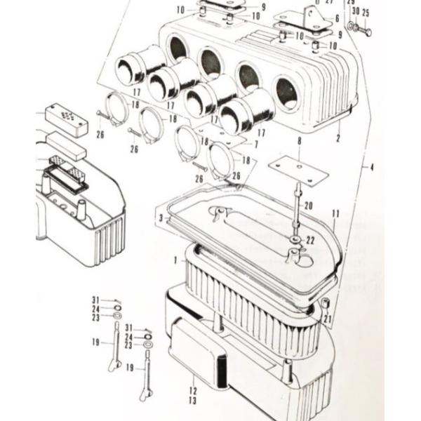 ホンダ（HONDA） CB750K0/K1/K2 エアクリーナーエレメント (エア