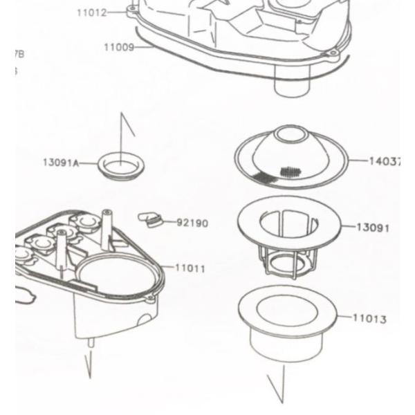 カワサキ（Kawasaki） バリオス(ZR250A) エアエレメント(エア