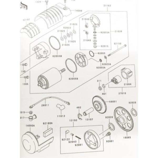 カワサキ（Kawasaki） ゼファーカイ(ZR400C) マグネチックスイッチ