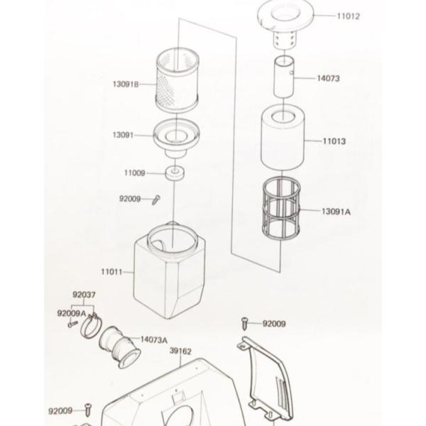 rooms_様 Z750GP(KZ750R) エアクリーナーエレメント (エアエレメント エア