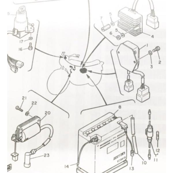 ヤマハ発動機 SR400(1JR) (3HT4まで) イグニッションコイル＆プラグ