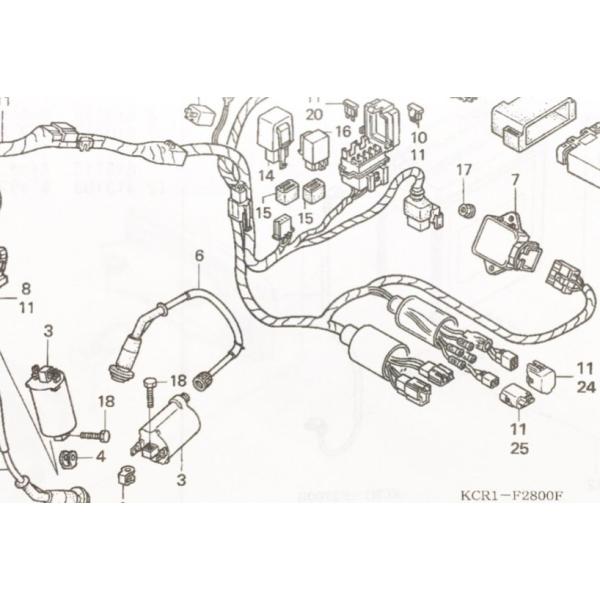 ホンダ（HONDA） Vツインマグナ(MC29) イグニッションコイル 1台分 図