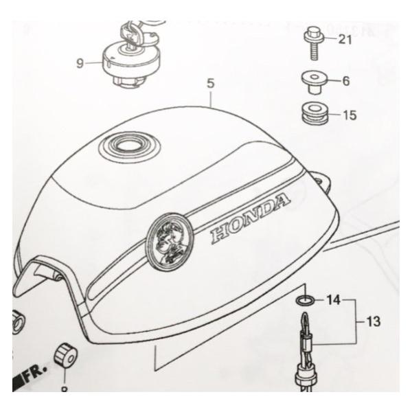 ホンダ モンキー50周年スペシャル(AB27) 白/赤用エンブレム付 ホンダ モンキー50周年スペシャル(AB27) 白/赤用エンブレム付