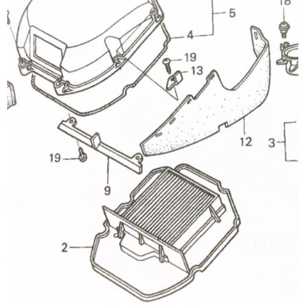 ホンダ（HONDA） VTR1000F(SC36) エアクリーナーエレメント (エア