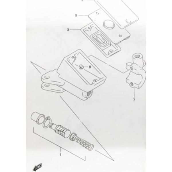 スズキ（SUZUKI） GSX1100Sカタナ(GU76A) フロントマスターシリンダー