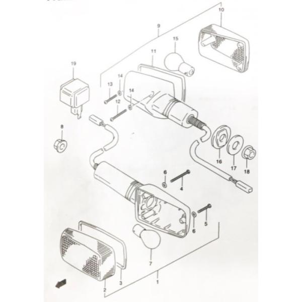 スズキ（SUZUKI） インパルス400(GK79A) ☆タイプS フロントウンイカー