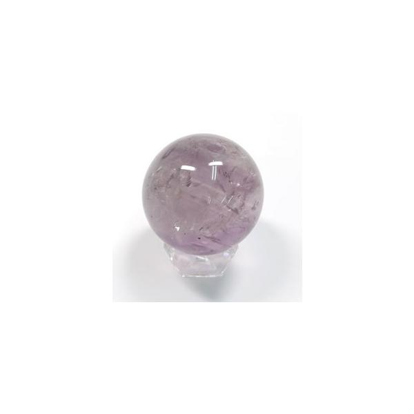 アメジスト(紫水晶) 丸玉 台座付き 直径 約46.5mm