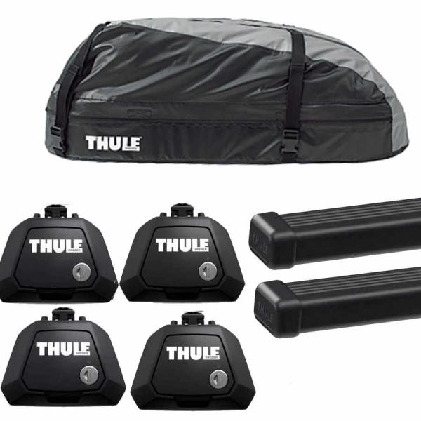 THULE キャリアset1台分 アウディ:A4:オールロードRR付:8W系 RR付車 th710410 th7123 th6011