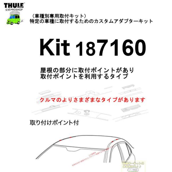 入荷時期未定 THULE 車種別取付 kit7160 ( kit187160 ) | 鈴鹿から出荷 THULE認定プロショップの有限会社谷川屋