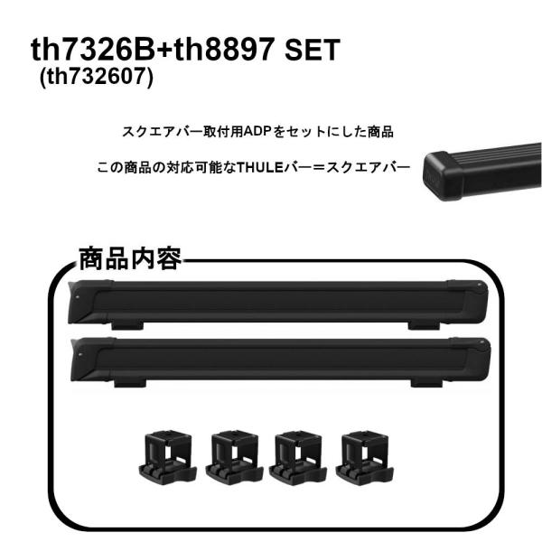 THULE（スーリー） Thuleスクエアバー対応用 SnowPack L Black th7326B