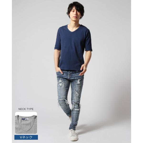 カットソー メンズ 5分袖 ハーフ Tシャツ スパンフライス Vネック Uネック Cネック カットソー 春 夏 メンズファッション Buyee Buyee Jasa Perwakilan Pembelian Barang Online Di Jepang
