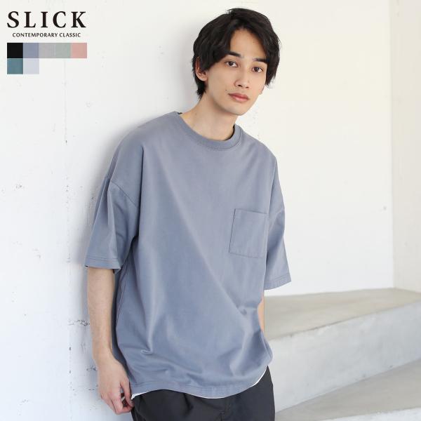 goa 半袖 カットソー SLICK（スリック） Tシャツ 半袖 カットソー クルーネック メンズ MVS