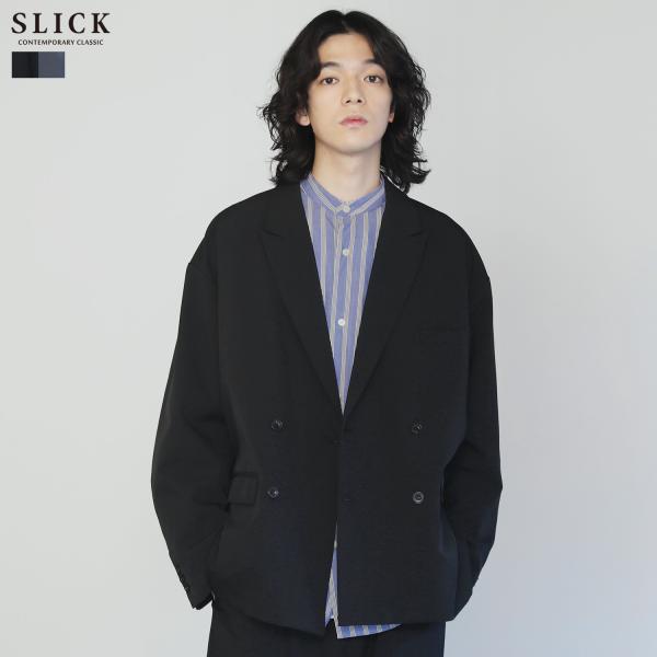 ダブルテーラージャケット SLICK テックツイルダブルテーラードジャケット : SPUTNICKS