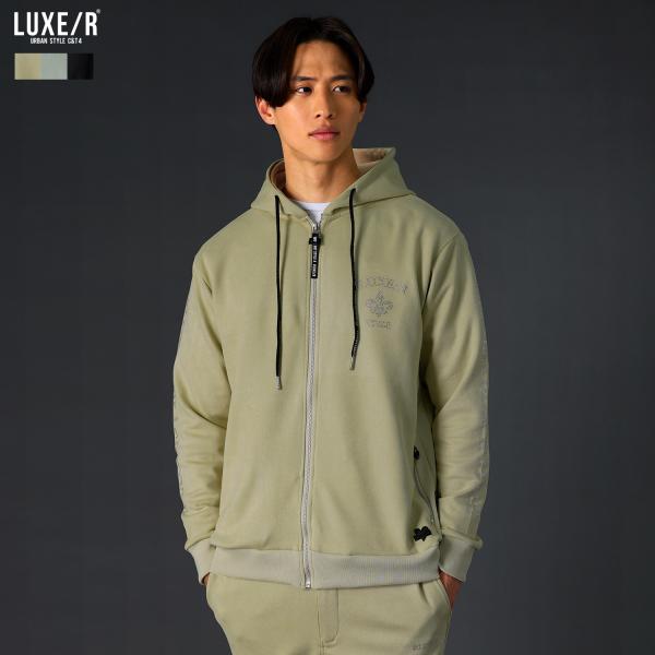 【セットアップ対応】 ゴルフウェア メンズ パーカー ジップアップパーカー フーディー 春 春服 長袖 ジム ゴルフ スポーツ ストレッチ ラインストーン 46240