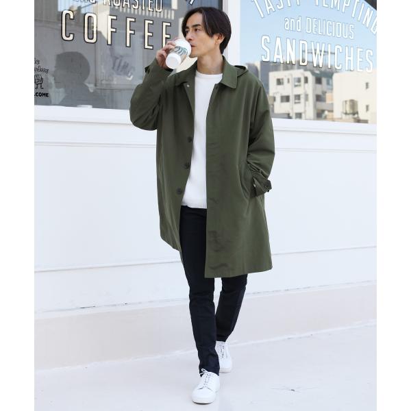 ステンカラーコート ビジネスコート メンズ スプリングコート アウター ロング丈 コート フード脱着 ストレッチツイル Buyee Buyee Japanese Proxy Service Buy From Japan Bot Online