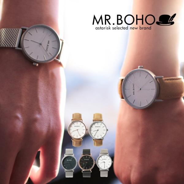 MR.BOHO METALLIC CADET ウォッチ レディース メンズ 女性 男性 5気圧防水 36mm クオーツ 電池式 腕時計