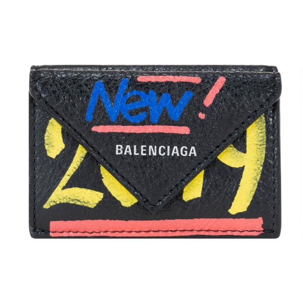 バレンシアガ 財布 三つ折り財布 ペーパー コンパクト レディース メンズ Balenciaga 0febn 1073 Graffiti グラフィティ レザー ブラック Love Balenciaga febn1073 Zokzok 通販 Yahoo ショッピング