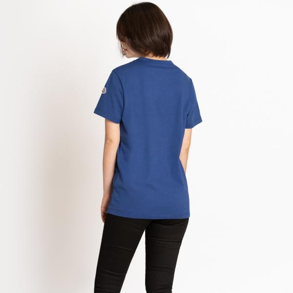 モンクレール Tシャツ カットソー 半袖 袖ロゴ    ブルー サイズ   メンズ レディース トップス