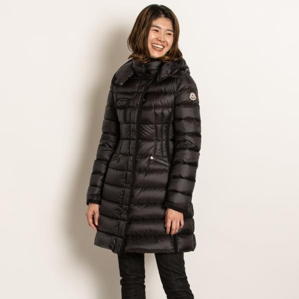 モンクレール ダウン レディース ダウンジャケット ダウンコート MONCLER HERMINE 00 エルミン ブラック フード付取外可 防寒着 黒 moncler 4930005 53048 999