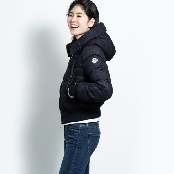 限定特価 のダウン 0 ソティリア ダウンジャケット ダウンジャケット Sotiria Moncler レディース デニム インディゴ Moncler 定番 ソティリア モンクレール フード付き ショート丈 袖ロゴ 定番 Moncler Sotiria Zokzok