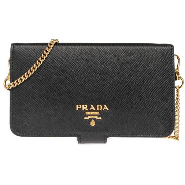 プラダ PRADA iphone7 スマホ ケース 手帳型 大人可愛い チェーン