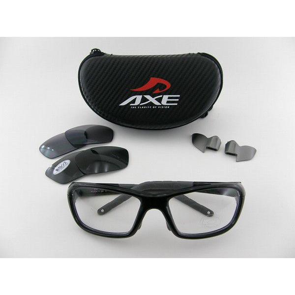 AXE アックス AS-204P-TF-BK サングラス 度付可 めがね スポーツメガネ NHK まちかど情報室 調整可 偏光レンズ