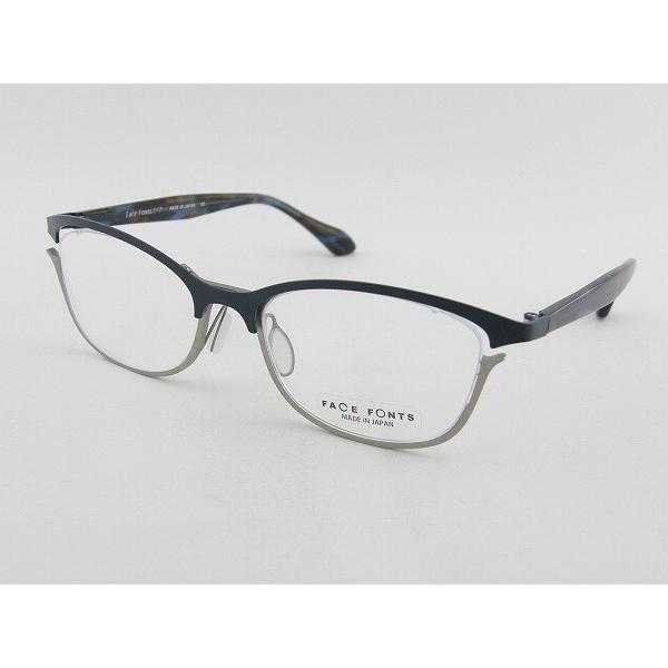 FaceFonts 308-04 メガネ ツートン レンズセット 鼻パット 国産 眼鏡