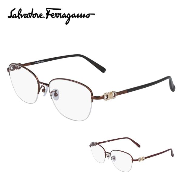 FERRAGAMO フェラガモ メガネフレーム SF2556RA 54サイズ ハーフリム 