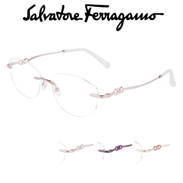 FERRAGAMO フェラガモ メガネ フレームSF2579LB-717-51 FERRAGAMO（フェラガモ） レディース ラウンド ボストン 眼鏡 メガネ