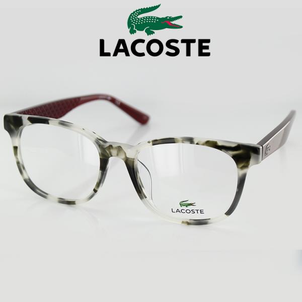 メガネ ラコステ 眼鏡 フレーム L2779A 220 52サイズ ウェリントン グレーハバナ ユニセックス 男女兼用 LACOSTE ワニマーク PC用メガネ伊達メガネ ブルーライト