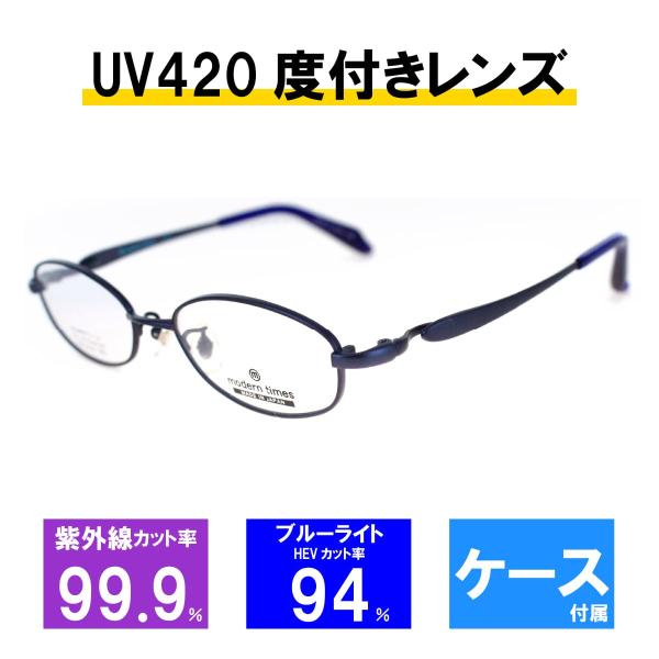 レンズセット] モダンタイムス メガネフレーム メガネ UV420 レンズ