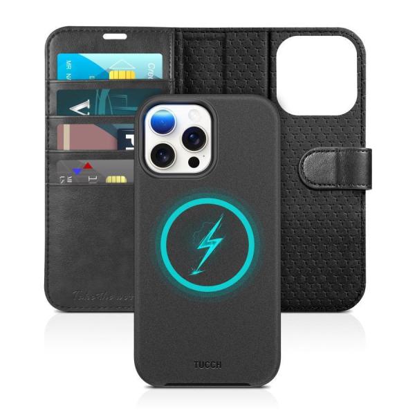 TUCCH iPhone 15 Pro Max 対応 ケース 手帳型 2 in 1 分離式