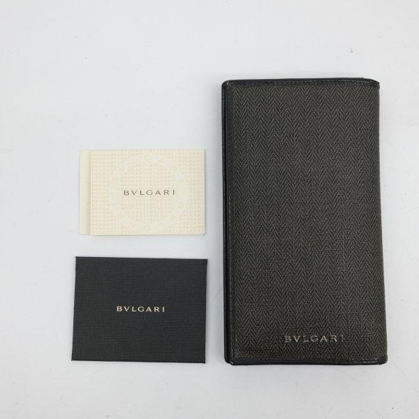 BVLGARI ブルガリ ウィークエンド 長財布 財布 PVC グレー 