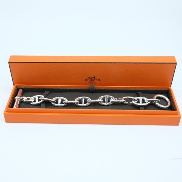 美品】HERMES エルメス シェーヌダンクル ブレスレット TGM 11コマ 