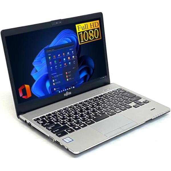 【美品】富士通 LIFEBOOK FHD液晶 i5-8350U SSD256GB LIFEBOOK S 2019年/カメラ/中古/13.3型フルHDノートPC/Win11Pro/高速