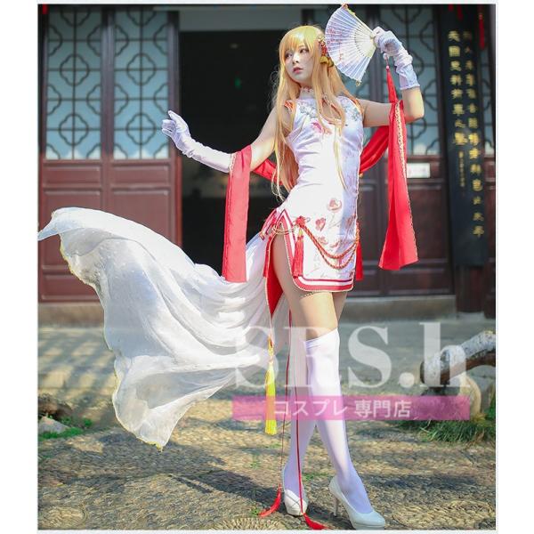 メーカー直売 チャイナドレス ソードアート オンライン コスプレ衣装 コスチューム コスプレ服 コスチューム キャラクター衣装 Sao アスナ結城明日奈 同人 アニメ アスナ結城明日奈 アニメ Djsy37 Srs H