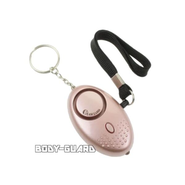 ■商品説明丸くて可愛いたまご型の防犯ブザー！ピンを引っ張ると、130dBと大音量のアラームが鳴ります。本体正面の小さいボタンを押すと、底部のLEDライトが明るく点灯します。※ピンが抜けきるタイプです■サイズ全長（本体）:約6.8cm　幅:約...