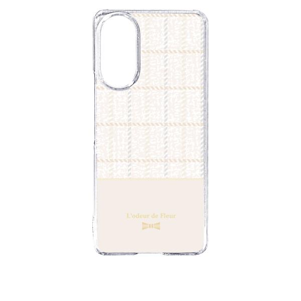 あんしんファミリースマホ A303ZT クリア ハードケース (ツイード風