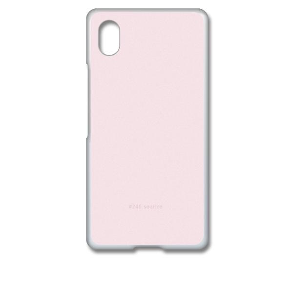 Xperia Ace III SO-53C SOG08 クリア ハードケース 246-sourire ピンク