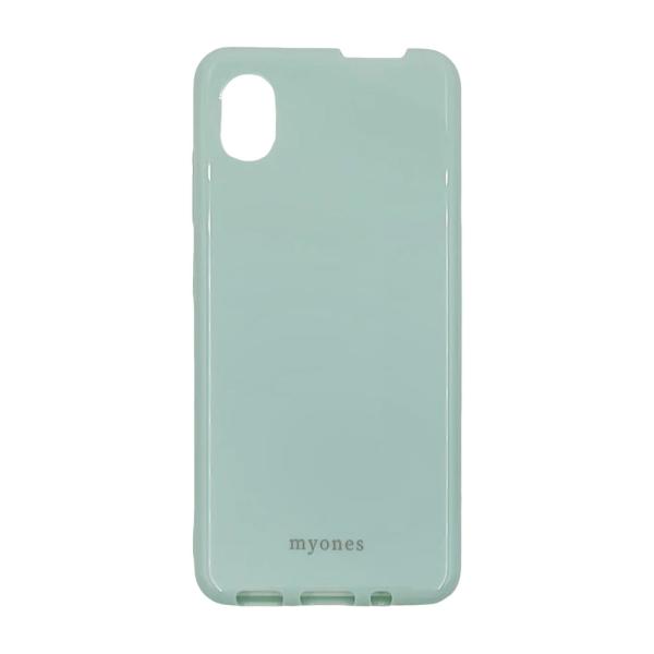 Galaxy A22 5G SC-56B ギャラクシー ケース TPU (くすみグリーン) myones シリコン ソフト カバー ニュアンスカラー スマホケース
