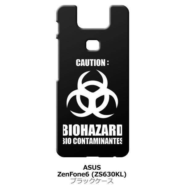 Zenfone6 ZS630KL Asus �[���t�H��6 �u���b�N �n�[�h�P�[�X �o�C�I�n�U�[�h BIOHAZARD ���S