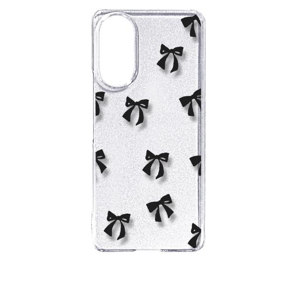 あんしんファミリースマホ A303ZT クリア ハードケース リボン