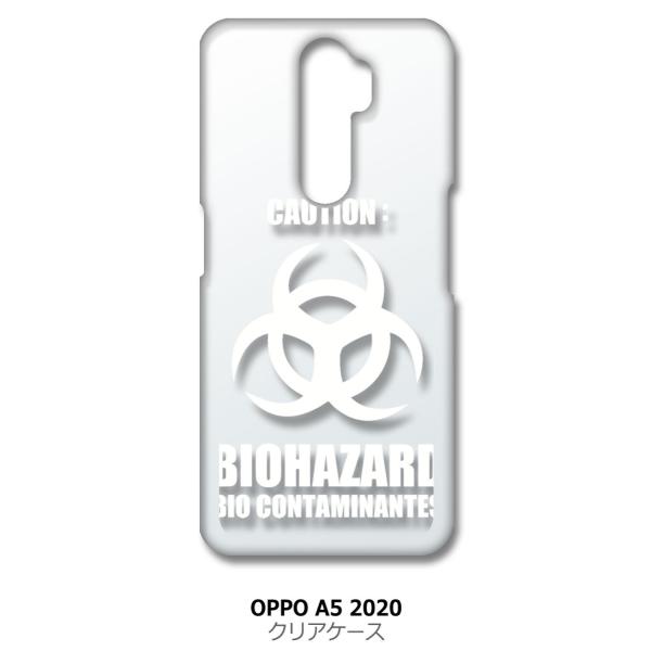 OPPO A5 2020 a52020 �N���A �n�[�h�P�[�X �o�C�I�n�U�[�h BIOHAZARD ���S �i�z���C�g�j �J�o�[ �W���P�b�g �X�}�[�g�t�H�� �X�}�z�P�[�X