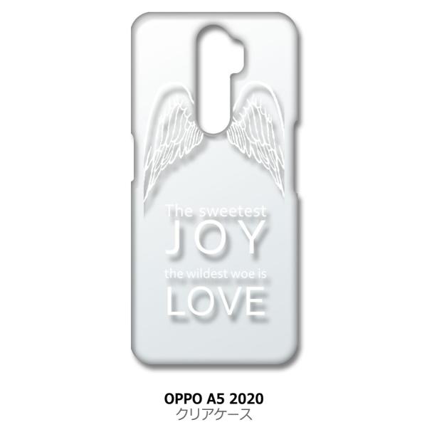 OPPO A5 2020 a52020 �N���A �n�[�h�P�[�X JOY LOVE �H ���S �i�z���C�g�j �J�o�[ �W���P�b�g �X�}�[�g�t�H�� �X�}�z�P�[�X