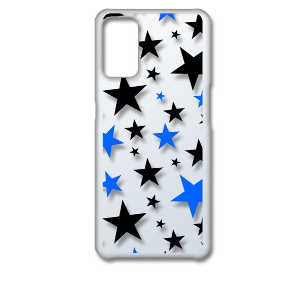 OPPO A55s 5G �I�b�| �N���A �n�[�h�P�[�X ����(�u���b�N/�u���[) �X�^�[ �X�}�z �P�[�X �X�}�[�g�t�H�� �J�o�[