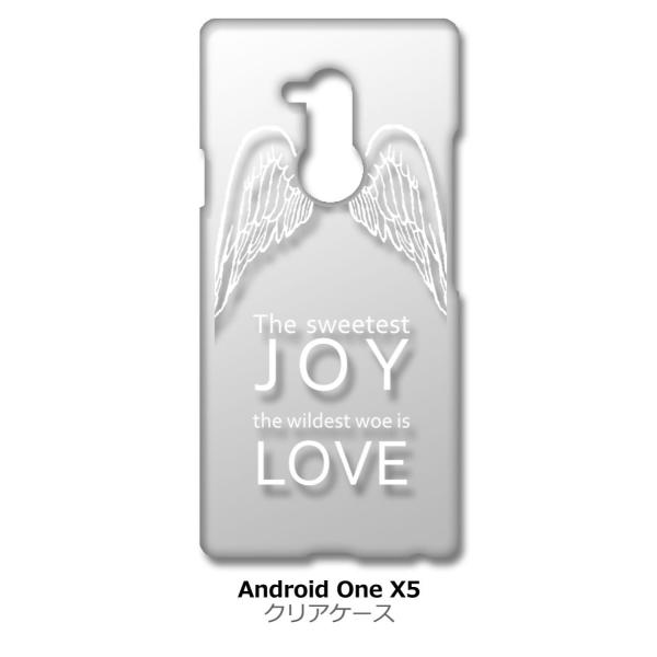 Android One X5 �N���A �n�[�h�P�[�X JOY LOVE �H ���S �i�z���C�g�j �J�o�[ �W���P�b�g �X�}�[�g�t�H�� �X�}�z�P�[�X
